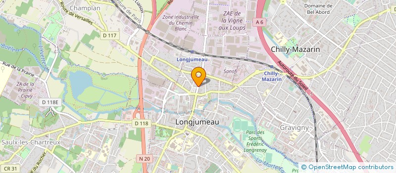 localisation de l'entreprise SYND COPRO DU 38 40 GRANDE RUE à LONGJUMEAU