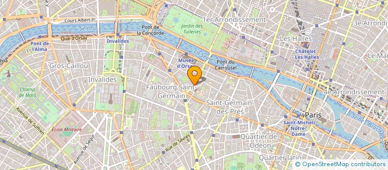 localisation de l'entreprise SYND COPRO  DU 38 RUE DU BAC  PARIS