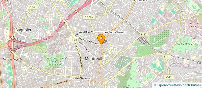 localisation de l'entreprise SYND COPRO DU 39 BD VAILLANT COUTURIER à MONTREUIL