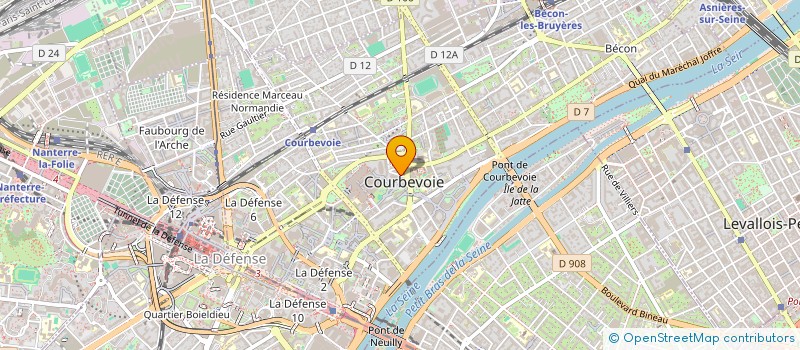 localisation de l'entreprise SYND COPRO DU 4 RUE ALBERT SIMONIN à COURBEVOIE