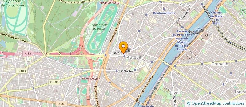 localisation de l'entreprise SYND COPRO DU 4 RUE ISABEY PARIS 16  PARIS