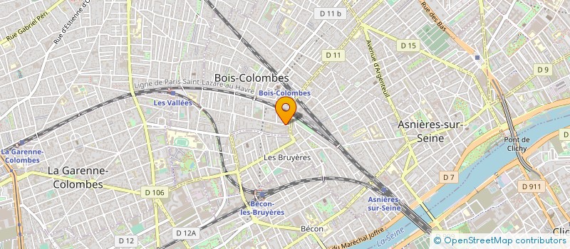 localisation de l'entreprise SYND COPRO DU 4 RUE JEAN JAURES à BOIS-COLOMBES