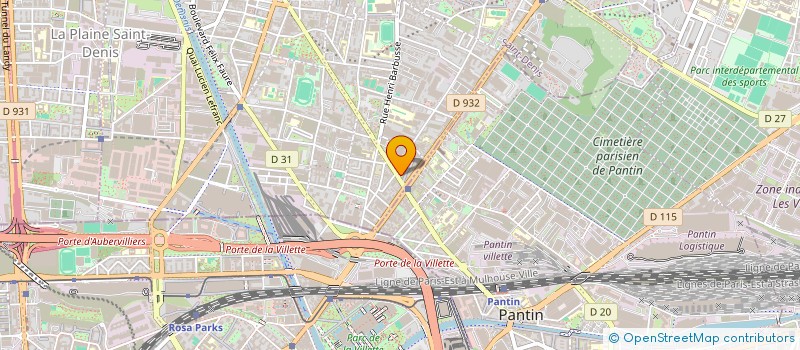 localisation de l'entreprise SYND COPRO DU 4 RUE LECUYER  AUBERVILLIERS