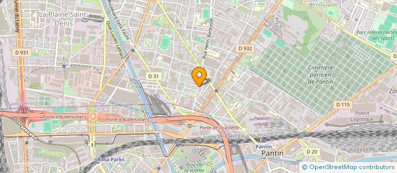 localisation de l'entreprise SYND COPRO DU 40 RUE HENRI BARBUSSE  AUBERVILLIERS