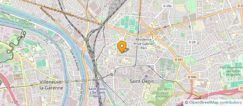 localisation de l'entreprise SYND COPRO DU 43 R AUGUSTE POULLAIN  SAINT-DENIS