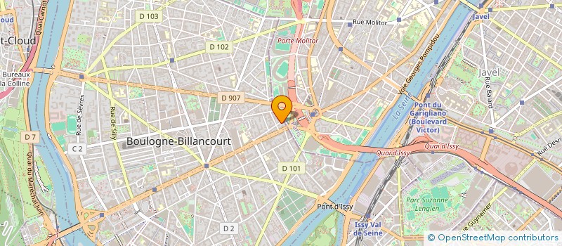 localisation de l'entreprise SYND COPRO DU 43 R DU CHEMIN VERT à BOULOGNE-BILLANCOURT