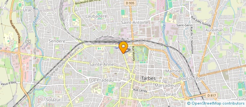 localisation de l'entreprise SYND COPRO DU 49 51 R BERTRAND BARERE  TARBES