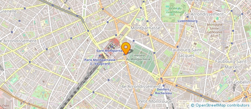 localisation de l'entreprise SYND COPRO DU 49 R DE LA GAITE  PARIS