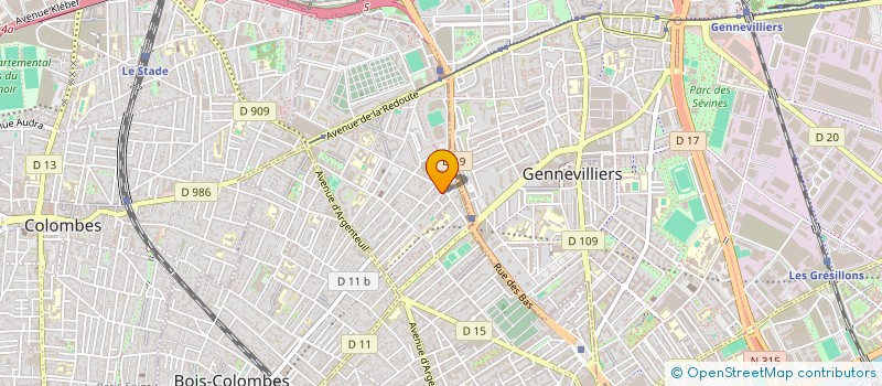 localisation de l'entreprise SYND COPRO DU 49R ABBE GLATZ  ASNIERES-SUR-SEINE