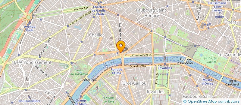 localisation de l'entreprise SYND COPRO DU 5 PLACE DE L'ALMA  PARIS