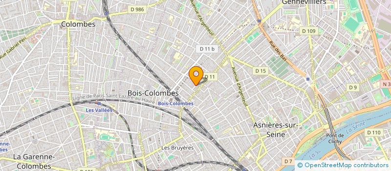 localisation de l'entreprise SYND COPRO DU 5 RUE PHILIPPE DE METZ à BOIS-COLOMBES