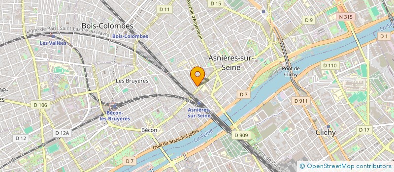 localisation de l'entreprise SYND COPRO DU 5 RUE WALDECK ROUSSEAU  ASNIERES-SUR-SEINE