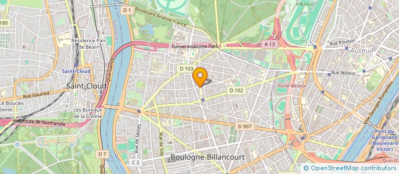 localisation de l'entreprise SYND COPRO DU 50 RUE ESCUDIER à BOULOGNE-BILLANCOURT