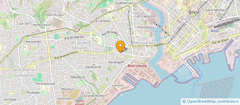 localisation de l'entreprise SYND COPRO DU 51 R PIERRE LOTI à BREST
