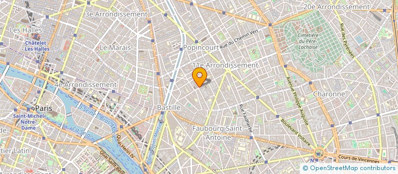 localisation de l'entreprise SYND COPRO DU 53 RUE DE LA ROQUETTE  PARIS