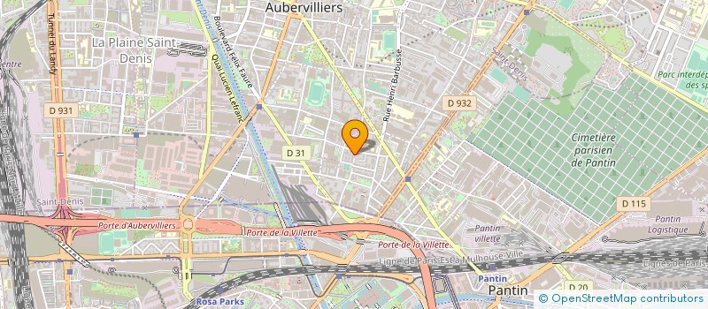 localisation de l'entreprise SYND COPRO DU 53 RUE DES CITES  AUBERVILLIERS