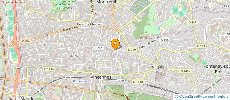 localisation de l'entreprise SYND COPRO DU 54 RUE DE LA SOLIDARITE à MONTREUIL