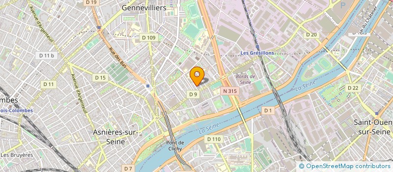 localisation de l'entreprise SYND COPRO DU 6 A 8 R RENE GALLOT à GENNEVILLIERS