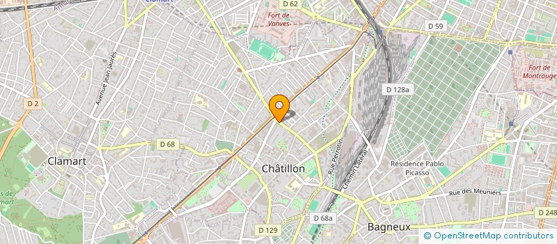 localisation de l'entreprise SYND COPRO DU 6 BD DE LA LIBERTE à CHATILLON