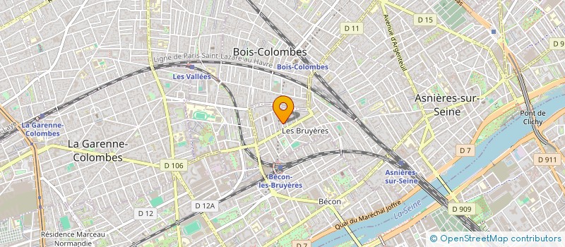 localisation de l'entreprise SYND COPRO DU 6 RUE BALZAC  ASNIERES-SUR-SEINE