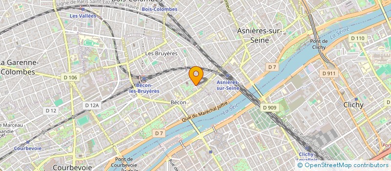 localisation de l'entreprise SYND COPRO DU 6 RUE HAUSSMANN à COURBEVOIE