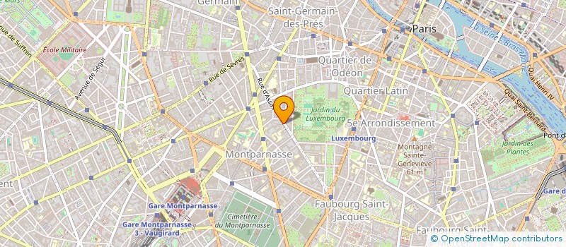 localisation de l'entreprise SYND COPRO DU 60 62 RUE D'ASSAS PARIS 6  PARIS