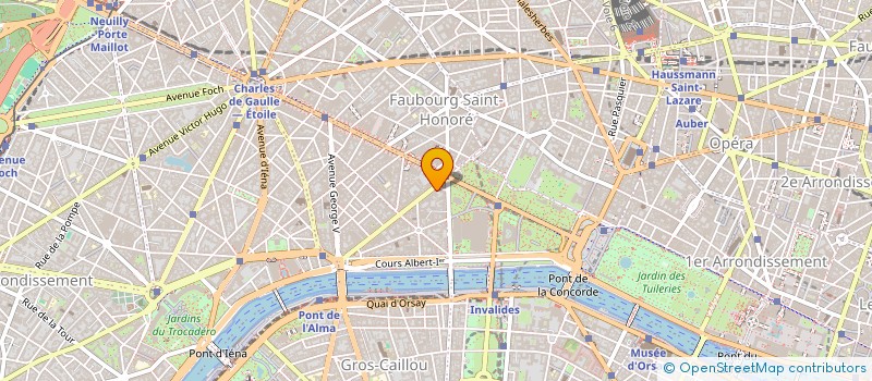 localisation de l'entreprise SYND COPRO DU 60 AVENUE MONTAIGNE 75108  PARIS