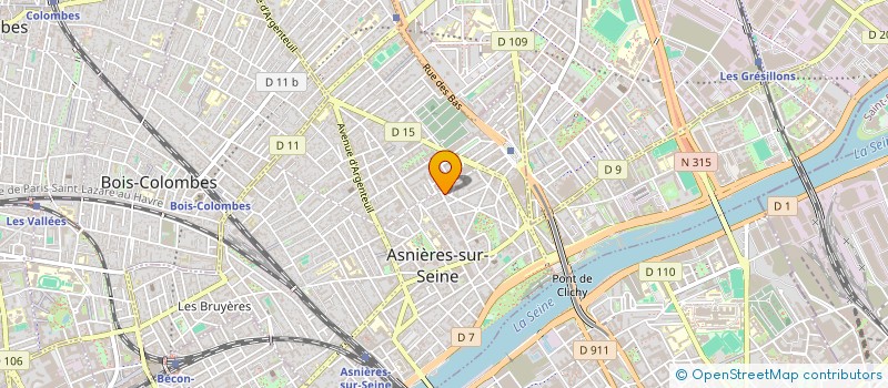 localisation de l'entreprise SYND COPRO DU 61 R JJ ROUSSEAU  ASNIERES-SUR-SEINE