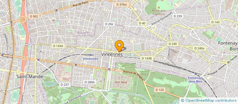 localisation de l'entreprise SYND COPRO DU 62 RUE DE FONTENAY à VINCENNES