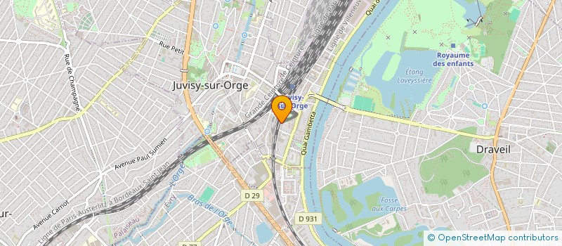 localisation de l'entreprise SYND COPRO DU 62 RUE JEAN ARGELIES à JUVISY-SUR-ORGE