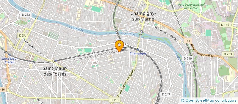 localisation de l'entreprise SYND COPRO DU 63 AV DES LACS SAINT-MAUR à SAINT-MAUR-DES-FOSSES