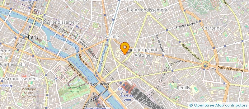 localisation de l'entreprise SYND COPRO DU 65 R DE CHARENTON PARIS 12  PARIS