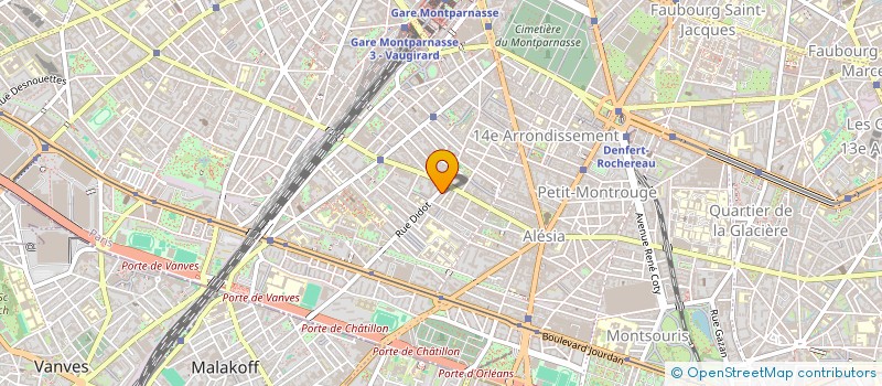 localisation de l'entreprise SYND COPRO DU 65 RUE DIDOT  PARIS