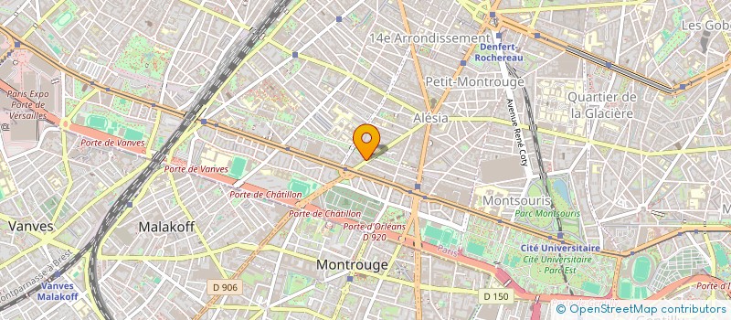 localisation de l'entreprise SYND COPRO DU 66 AV JEAN MOULIN  PARIS