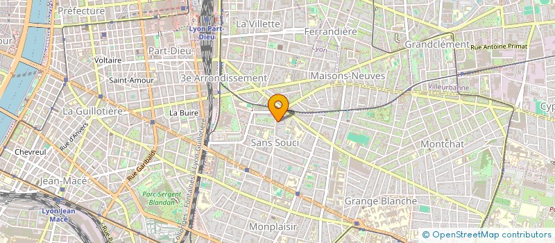 localisation de l'entreprise SYND COPRO DU 7 A 11 BIS RUE PROF SYSLEY  LYON