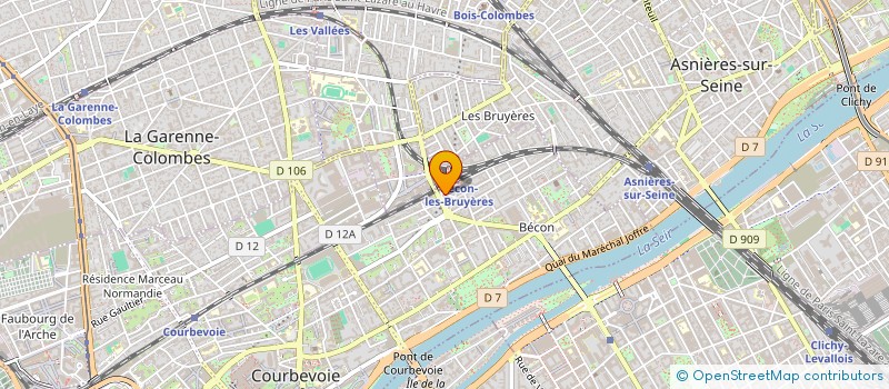 localisation de l'entreprise SYND COPRO DU 7 RUE JOSEPH MERY à COURBEVOIE