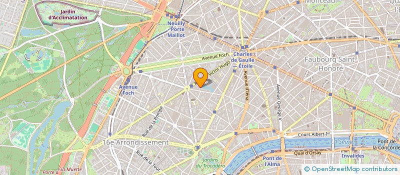 localisation de l'entreprise SYND COPRO DU 7 VILLA COPERNIC PARIS 16  PARIS