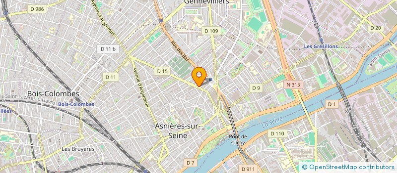 localisation de l'entreprise SYND COPRO DU 70 BD VOLTAIRE  ASNIERES-SUR-SEINE