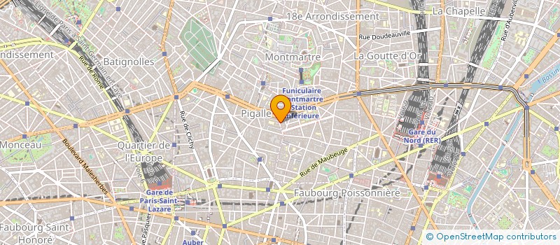 localisation de l'entreprise SYND COPRO DU 72 BIS RUE DES MARTYRS  PARIS