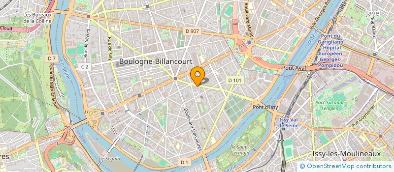 localisation de l'entreprise SYND COPRO DU 73 BD DE LA REPUBLIQUE à BOULOGNE-BILLANCOURT