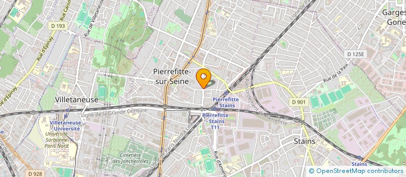 localisation de l'entreprise SYND COPRO DU 75 RUE ETIENNE DOLET à PIERREFITTE-SUR-SEINE