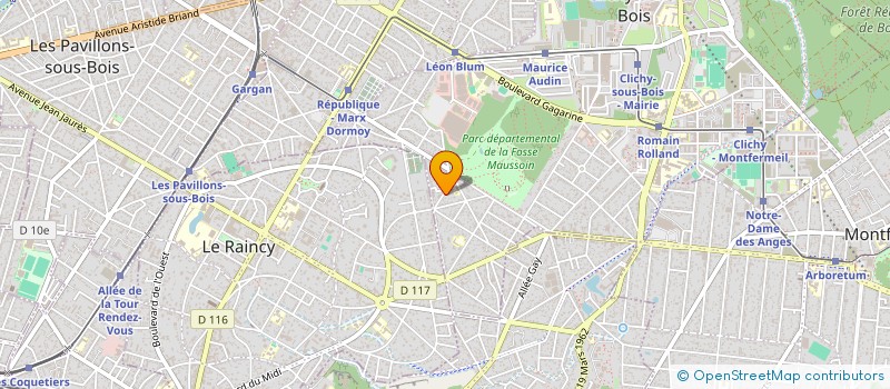 localisation de l'entreprise SYND COPRO DU 8 AV PASTEUR à CLICHY-SOUS-BOIS