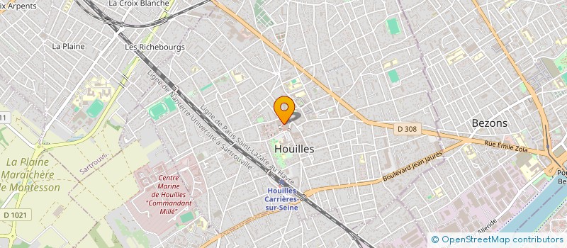 localisation de l'entreprise SYND COPRO DU 8 R MARCEAU  HOUILLES