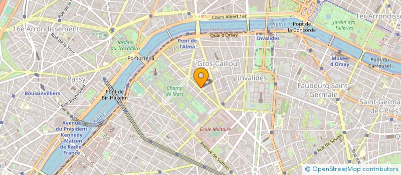 localisation de l'entreprise SYND COPRO DU 81 AV DE LA BOURDONNAIS  PARIS