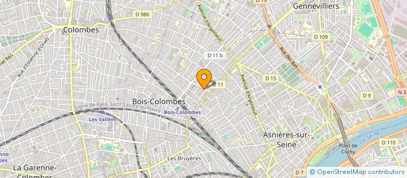 localisation de l'entreprise SYND COPRO DU 9-9 BIS RUE VICTOR HUGO à BOIS-COLOMBES