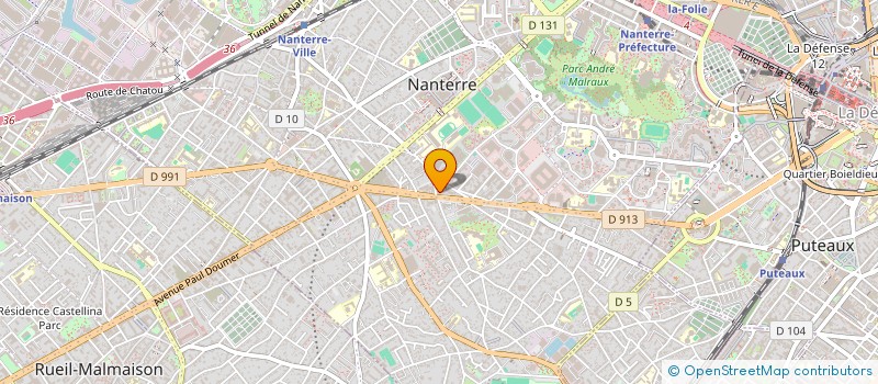 localisation de l'entreprise SYND COPRO DU 93 AV GEORGES CLEMENCEAU  NANTERRE