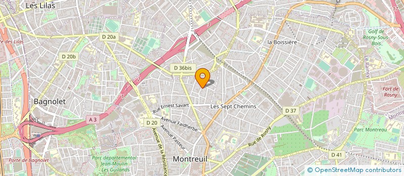 localisation de l'entreprise SYND COPRO DU 94-96 RUE DE LA POINTE à MONTREUIL