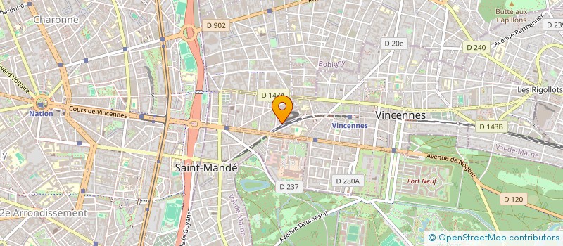 localisation de l'entreprise SYND.COPRO DU 94 AVENUE AUBERT à VINCENNES
