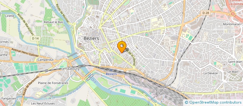 localisation de l'entreprise SYND COPRO DU MAURICE RAVEL  BEZIERS