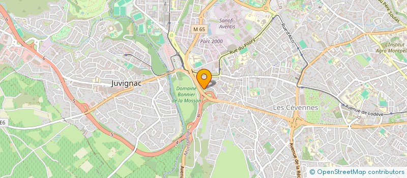 localisation de l'entreprise SYND COPRO EDEN PARC à MONTPELLIER